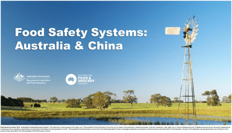Food Safety Systems: Australia and China